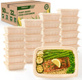 Glotoch 50 Pack (100-Piece) 32oz Meal Prep Containers with Lids Resuable