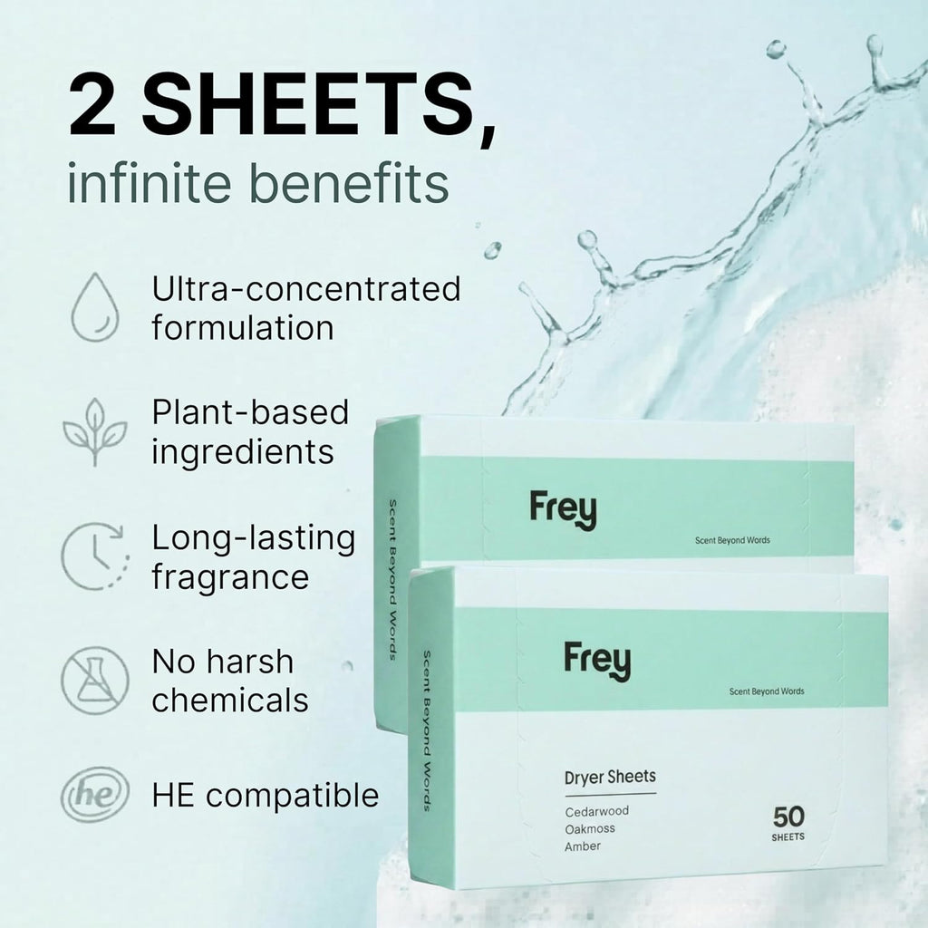 Naturally Scented Dryer Sheets, 2-Pack, Cedar Grove