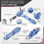 Brick Separator Tool with Pin Remover,5-in-1 Building Block Disassembly Hammer for MOC Sets, Multi-Functional