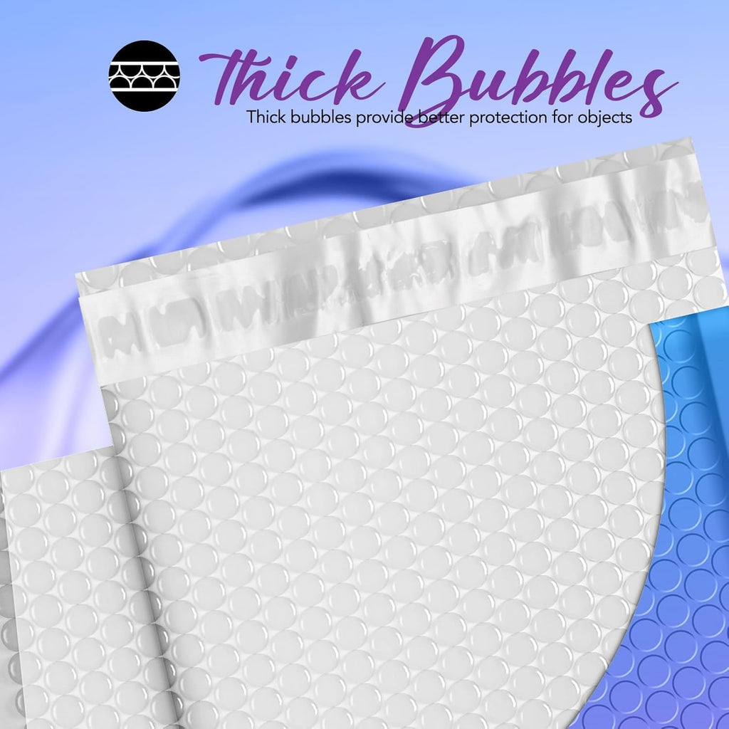 Bubble Mailers 8.5x12" 40 Pack Padded Envelopes Usable Size 8.5x11" | Thick Mailing Envelopes Bubble Opaque Padded