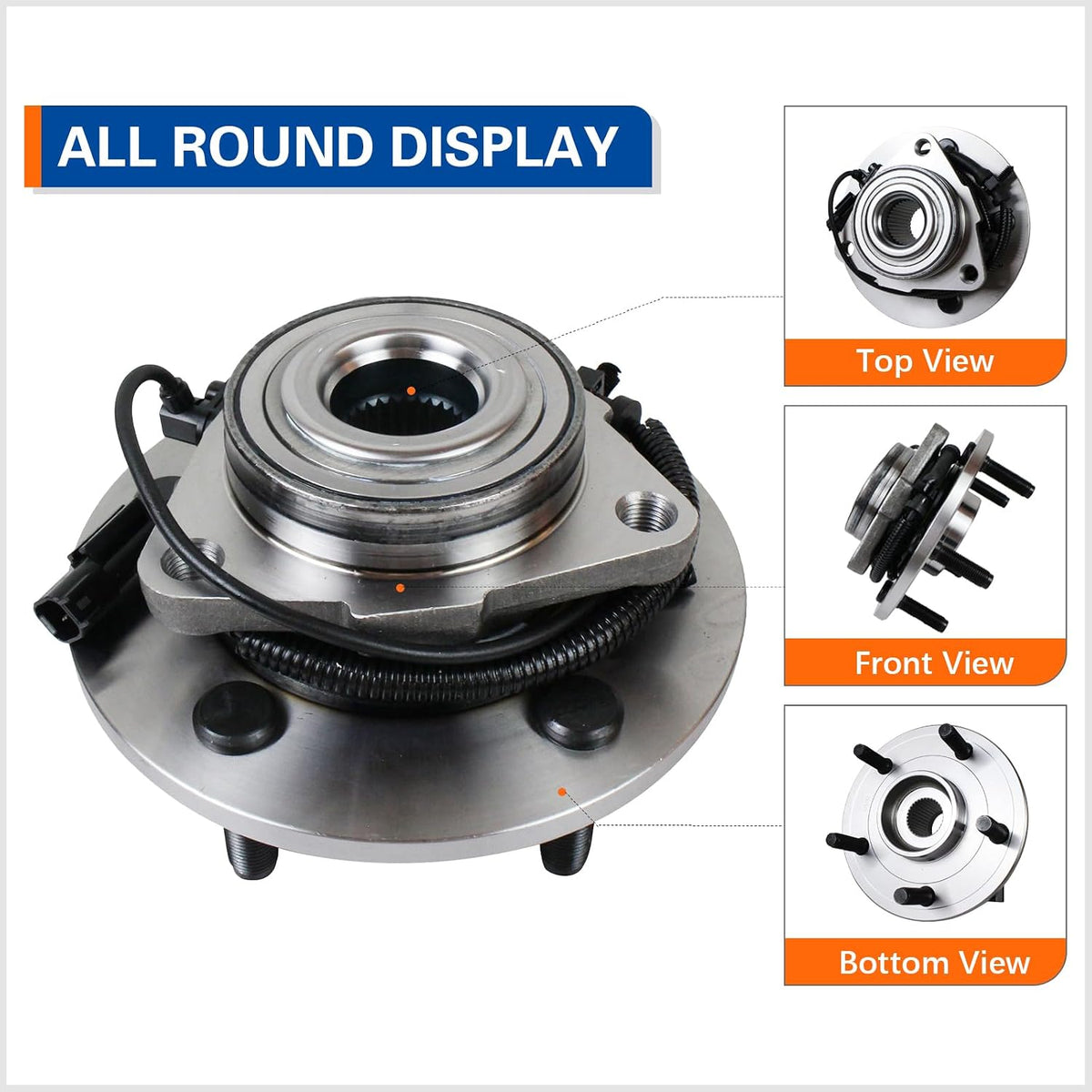 PAROD 515151 Front Wheel Hub for Ram 1500, Ram 1500 Classic ABS 5-Lug