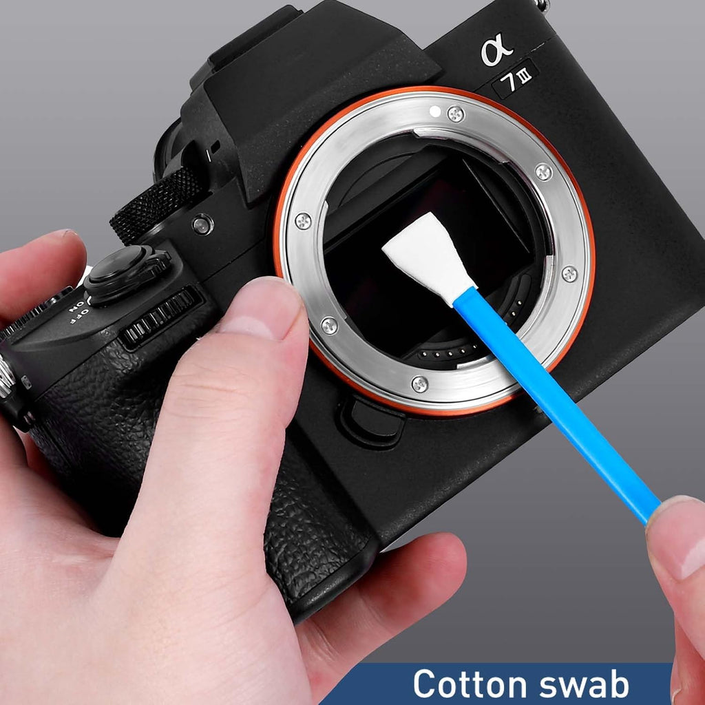 Camera Lens Cleaning Kit - Mirrorless and DSLR Camera Cleaning Kit, Including Lens Paper/Blower, Cotton swabs, dust