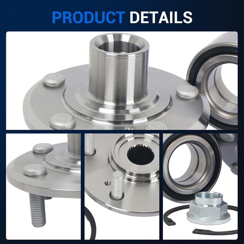 Autoround 29596048 Front Wheel Hub Assembly Fit for 1997-2001 Honda CR-V