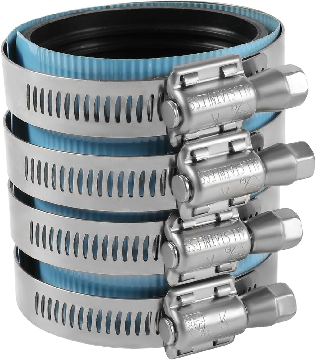 1Pcs EFIELD 3" No-Hub Coupling Colored Shield,Blue(CLAMP060-1)