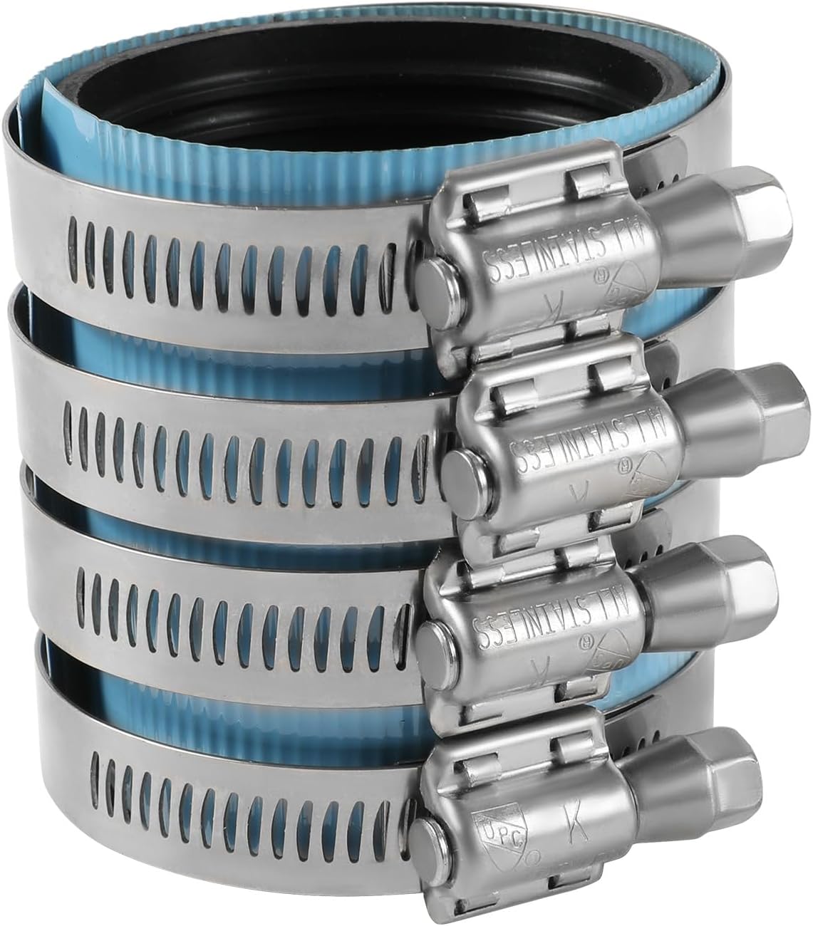 1Pcs EFIELD 3" No-Hub Coupling Colored Shield,Blue(CLAMP060-1)