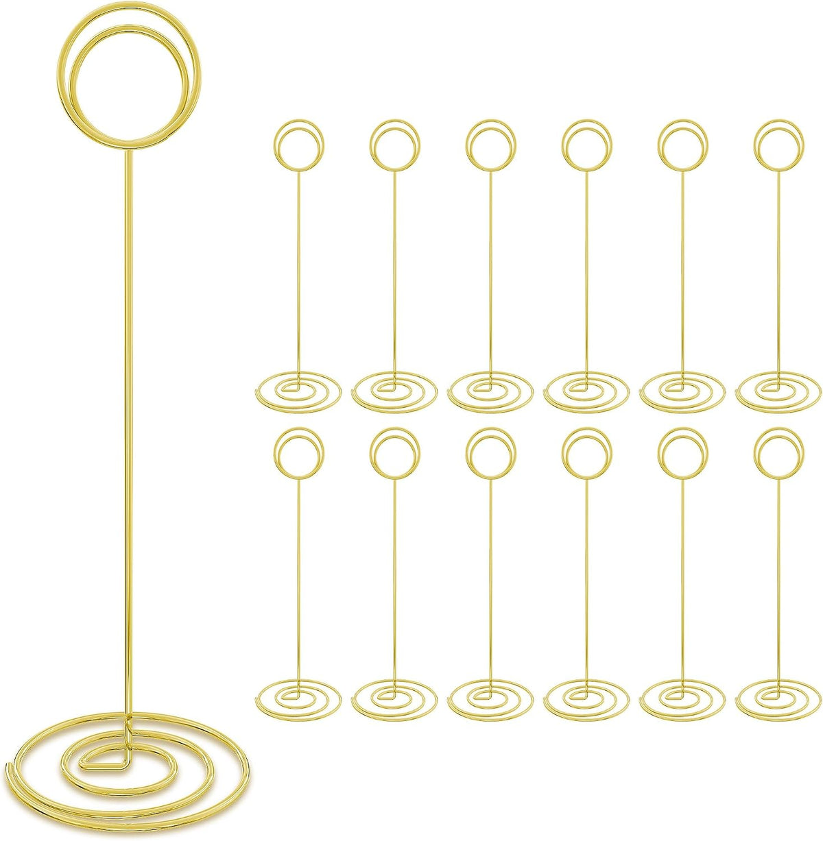 8.75 Inches Table Number Holders, 12 Pack Table Numbers Stands Place Card Holder for Wedding Party Graduation