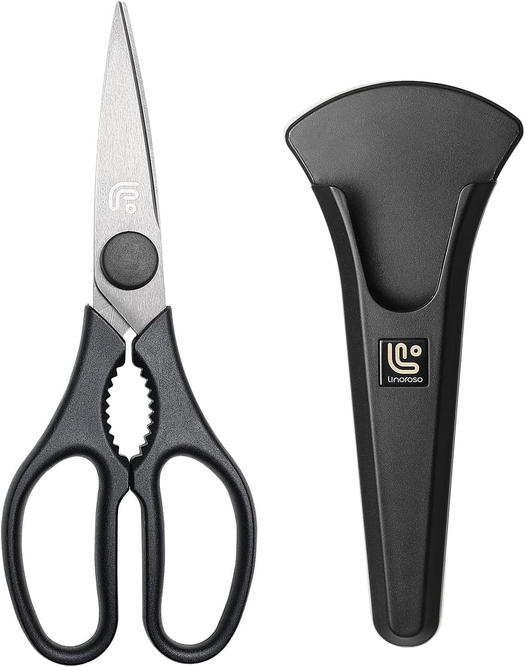 Kitchen Scissors All Purpose Kitchen Shears with Magnetic Holder, Heavy Duty Scissors Shears Dishwasher Safe, Come