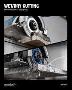 10 Inch Segmented Diamond Blade, 7/8 in Arbor, 10'' General Purpose Diamond Stone Blade for Angle Grinder, Mitre Saw