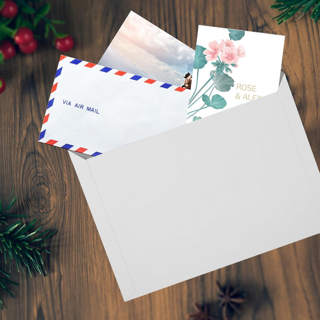 100Pcs 9 x 12 Inch Rigid Mailers Stay Flat Photo Document Mailer Self Seal Cardboard Envelops Mailers White Paper