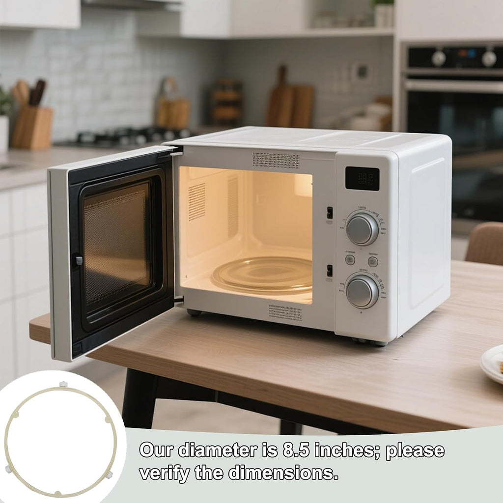 8.5in Microwave Plate Replacement, Microwave Roller Ring Replacement Accessories Compatible with Ge Samsung