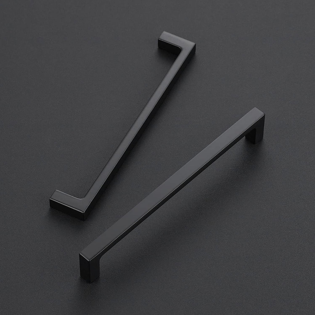 Matte Black Kitchen Cabinet Handles 6-1/4 Inch Pulls 30 Pack