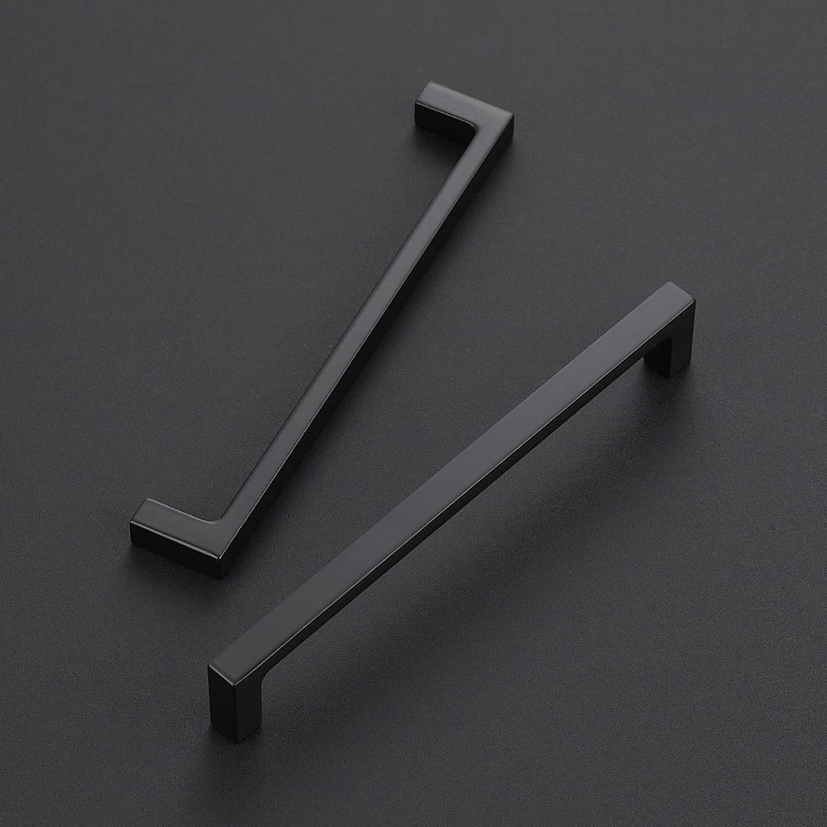 Matte Black Kitchen Cabinet Handles 6-1/4 Inch Pulls 30 Pack