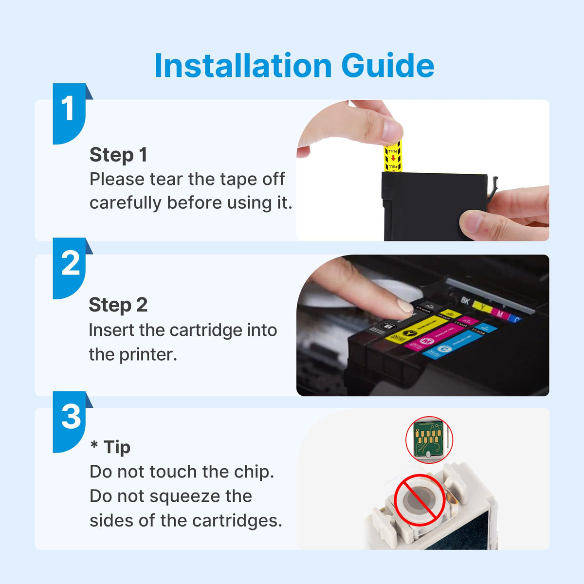 Remanufactured Replacement for Epson 127 Ink Cartridges 10 Pack