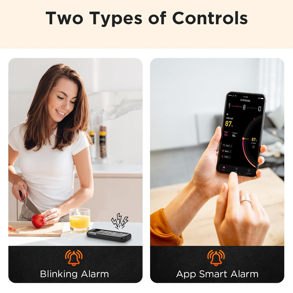Bluetooth Meat Thermometer with Smart APP, 800FT Wireless Range