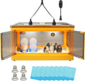 Chicken Brooder Box for Chicks, Brooder Heater Warms up to 20 Chicks with Feeder and Waterer, Poultry Breeding Box