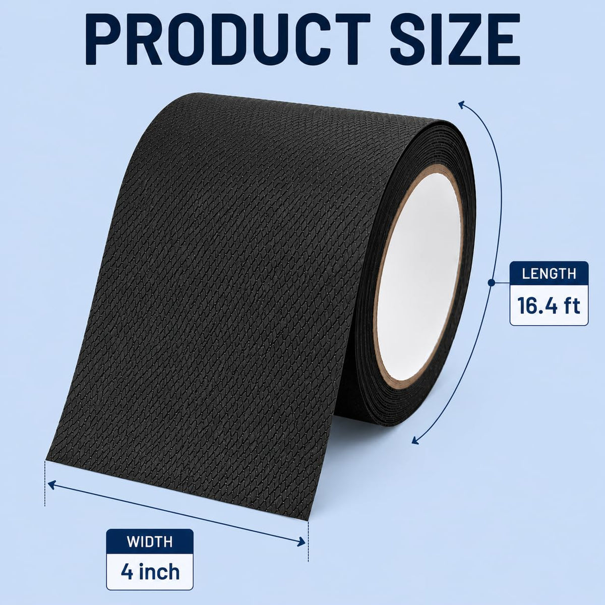 Rubber Grip Tape, Waterproof Anti Slip Tape with Strong Adhesive Back
