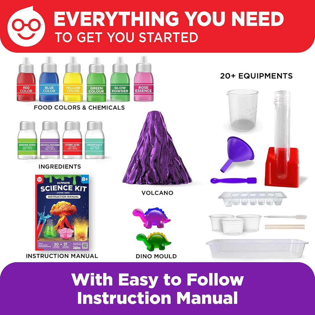 Ultimate Science Experiments Kit for Kids Ages 8+ | Science Kits for Kids Ages 8-12, Birthday Gift Ideas for Boys &