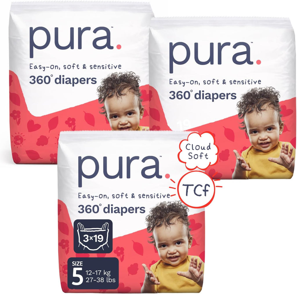 360° Stretch Diaper Pants Size 5 (27-38 lbs) 57 Diapers