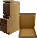 6x5x1 inch Small Shipping Boxes 50 Pack, Brown Corrugated Cardboard Mailers