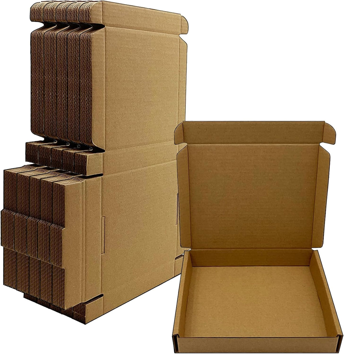6x5x1 inch Small Shipping Boxes 50 Pack, Brown Corrugated Cardboard Mailers