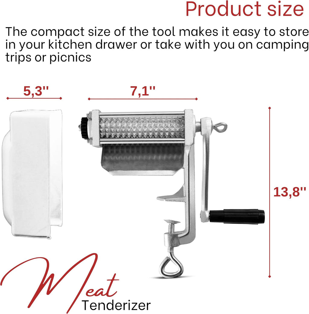 Heavy Duty Manual Meat Tenderizer – Cuber Tool Steak Flatten Tool Meat Tenderizer Commercial Tool Meat Grinder