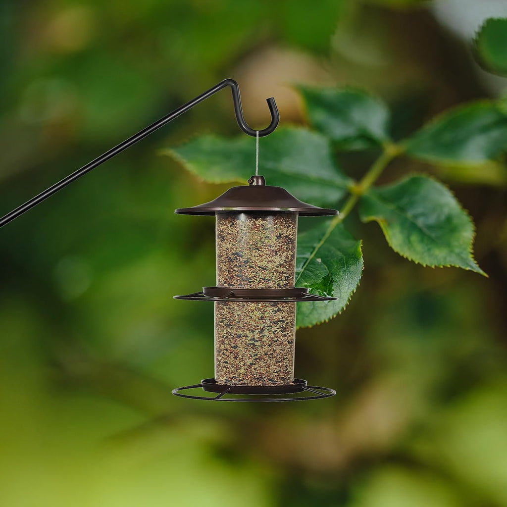 Deck Hook Bird Feeder Hanger Hook Wall Mounted 13.3 Inch 4 Pack for Planters,Plants Flower Suet Baskets,Lanterns,Wind