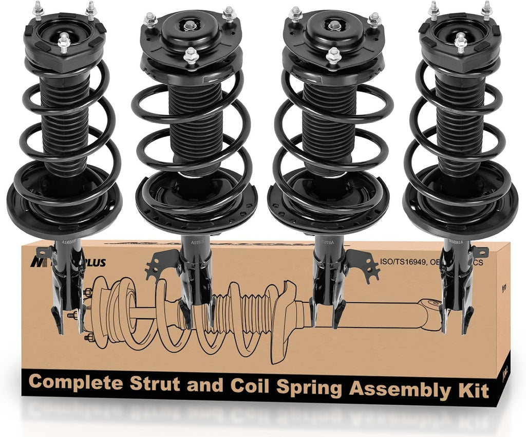 MOSTPLUS Complete Strut Assembly & Shock Absorber Compatible for 2012-2017 Toyota Camry, Front and Rear, Coil Spring 4PCS
