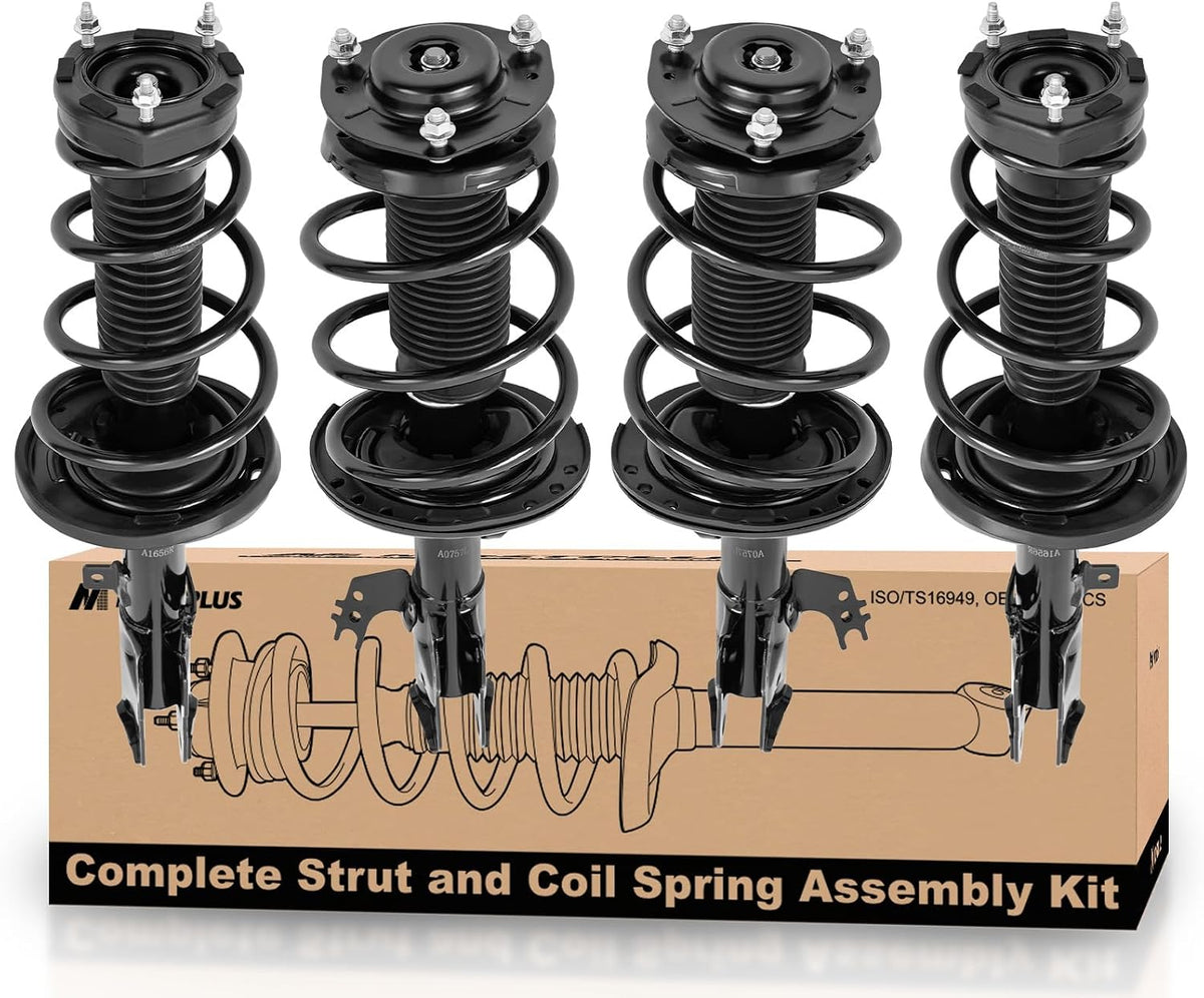 MOSTPLUS Complete Strut Assembly & Shock Absorber Compatible for 2012-2017 Toyota Camry, Front and Rear, Coil Spring 4PCS