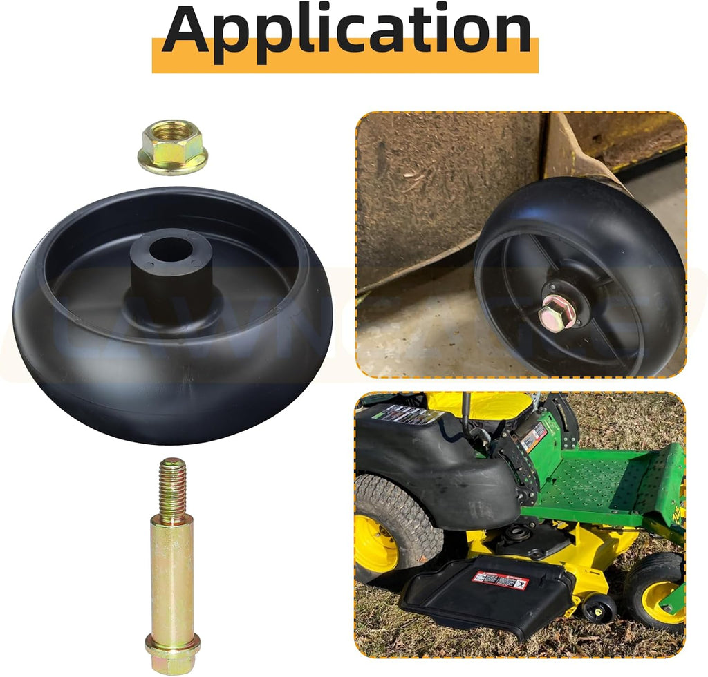 2 Pack GX10168 Deck Wheels with Bolts for John Deere L110 Mowers