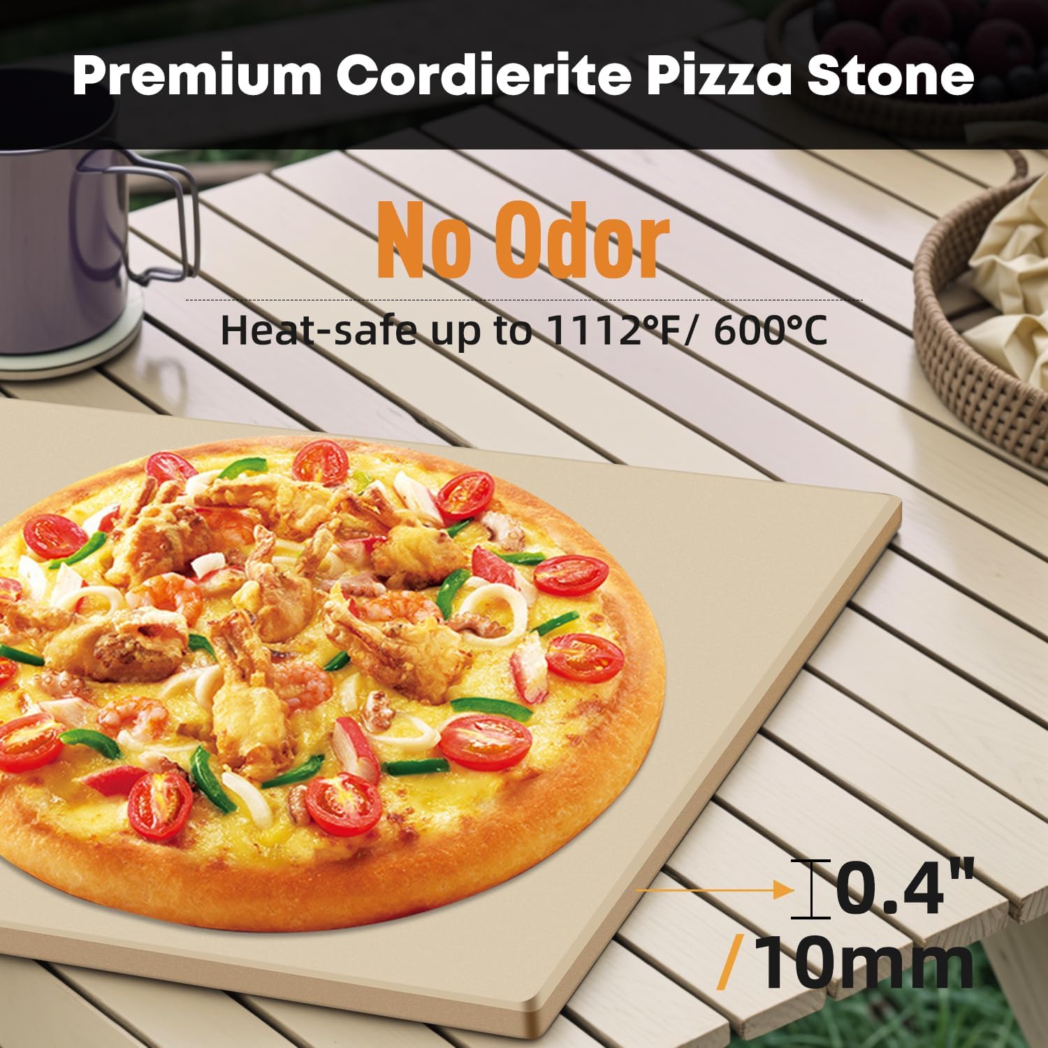 Gas Pizza Oven Outdoor, 12" Portable Propane Pizza Oven for Stone Baked Pizza, Ideal for Outdoor Kitchen, Backyard