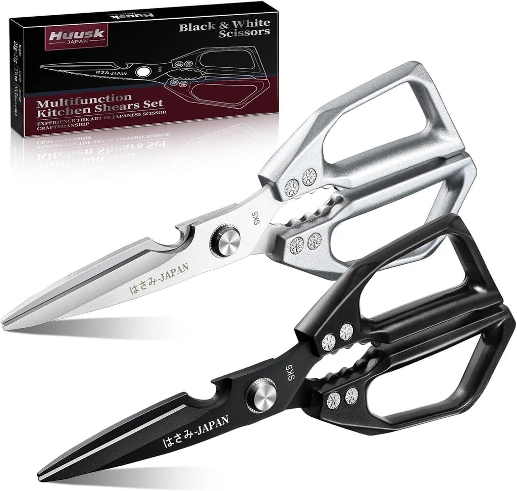 Kitchen Shears Set, Heavy Duty Poultry Shears, Japanese Kitchen Scissors for Meat, Chicken Bones, and Turkey, Gifts