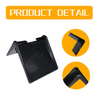 24 Pack 2" V Corner Edge Protectors for flatbed with Straps, Black