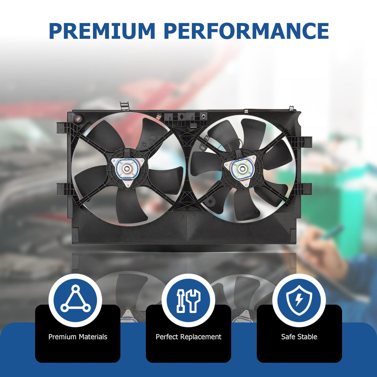 WFLNHB Radiator Cooling Fan Replacement for 621-368