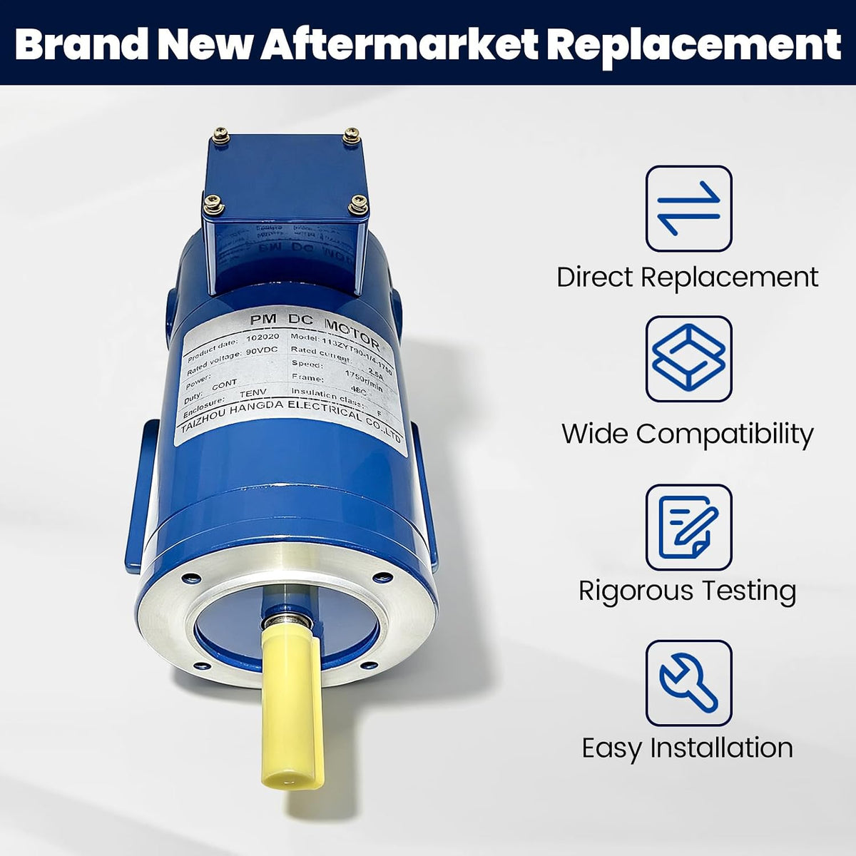 MD0505C 1/2HP 56C Frame DC Motor Fit for Hallmark Industries