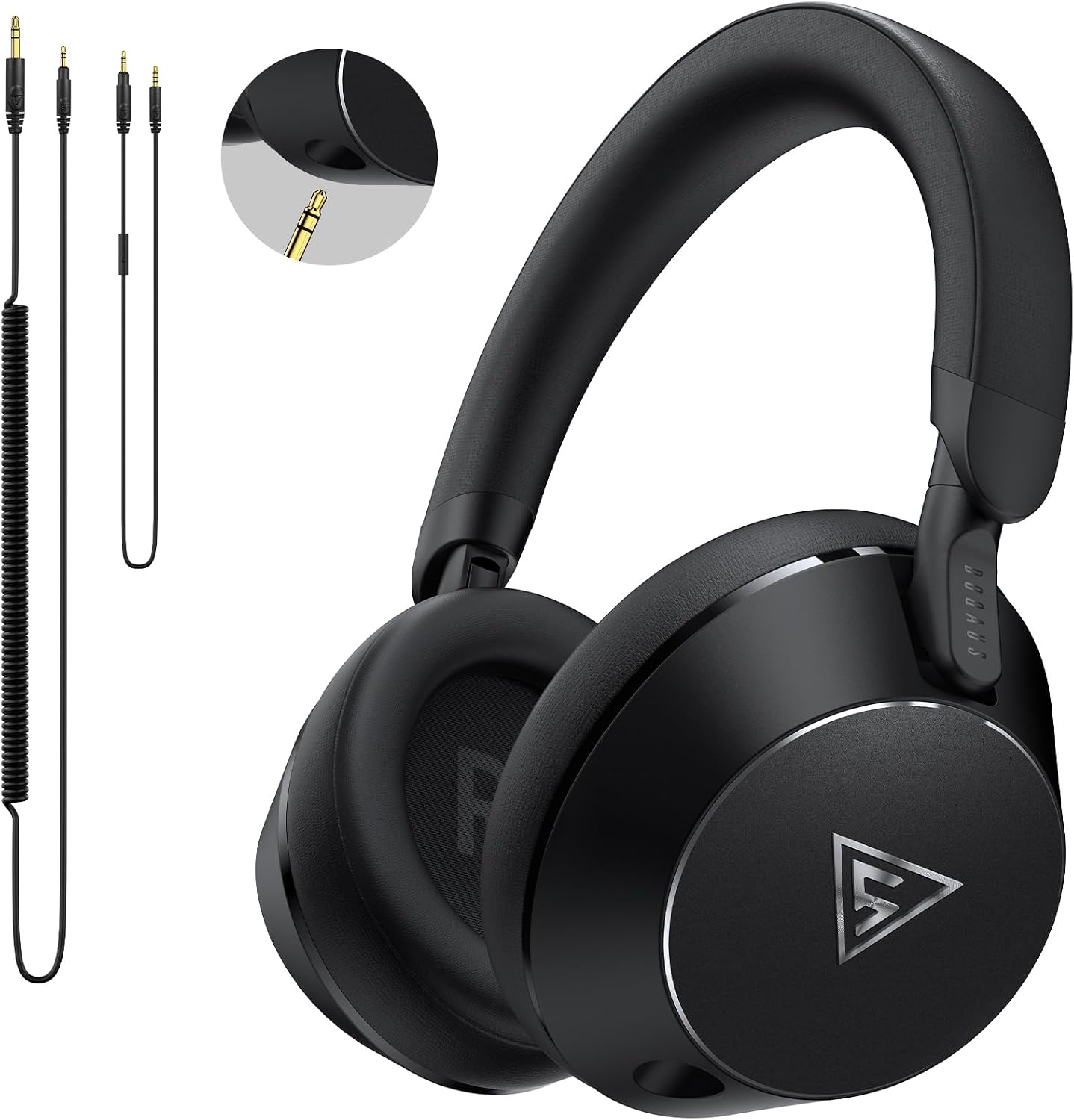 Studio Monitor Headphones, Professional Wired DJ Headphones Over Ear | with Natural Balanced Sound, 50mm Drivers
