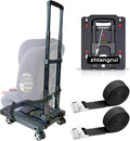 Car Seat Dolly for Airport - CarSeat Roller Cart Wheels for Airplane - Car Seat Travel Cart Carrier with Straps