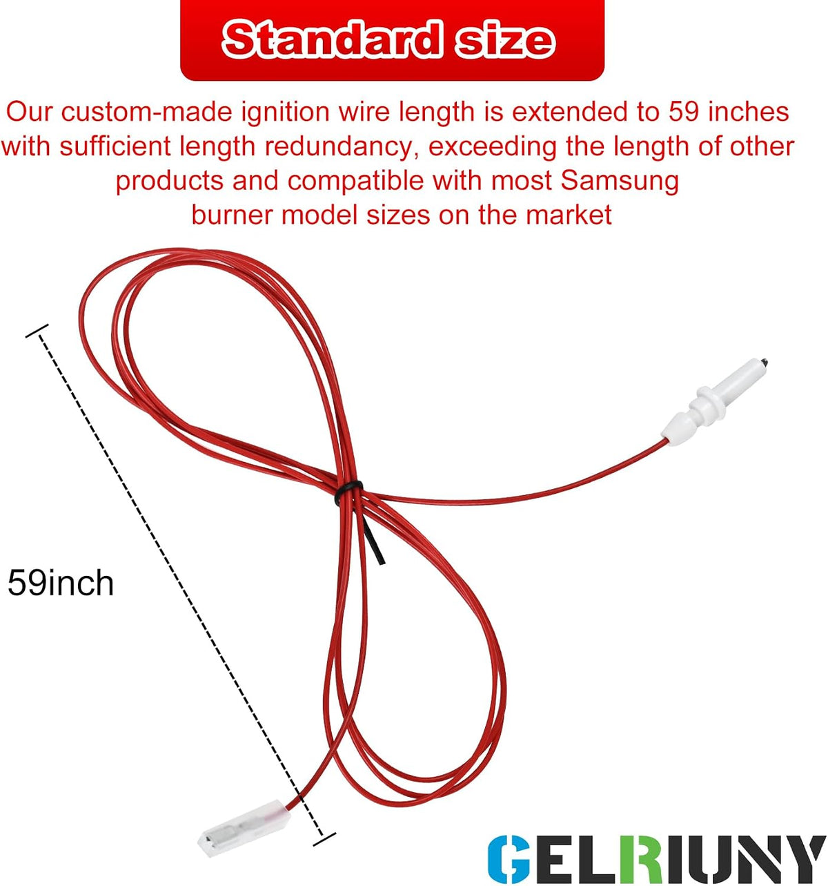 DG94-00540A Compatible with Samsung Range Surface Burner Igniter Electrode
