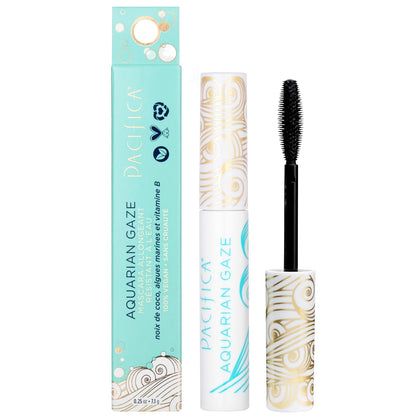 Aquarian Gaze Mascara – Abyss (Black) Water-Resistant Long Lash Mascara, Lengthening & Smudge-Proof, Vegan &