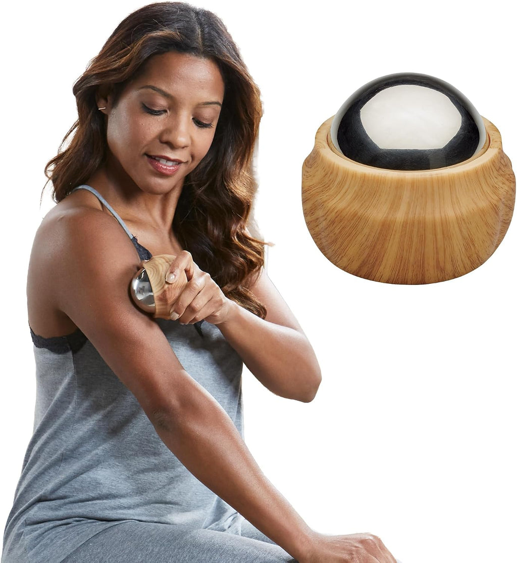 Cold Therapy Massage Roller, Ergonomic Grip (Black) | Cold Therapy Roller | Targeted Muscle Recovery, Soreness &