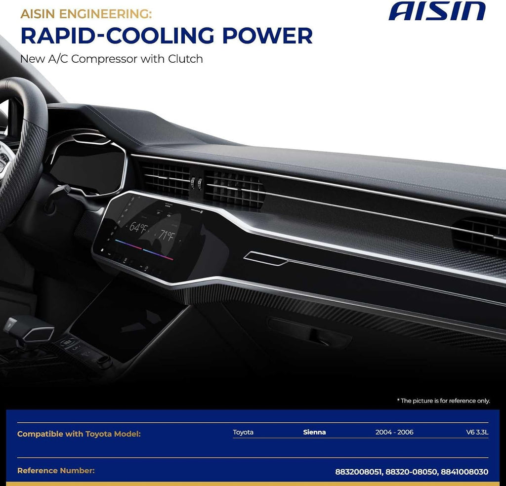 AISIN AFTERMARKET ACCT-00048 Air Conditioning AC Compressor with Clutch