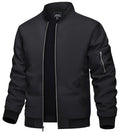 Bomber Jacket Men Black Jacket Casual Mens Jackets Casual Stylish Lightweight Mens Windbreaker Jackets Lightweight