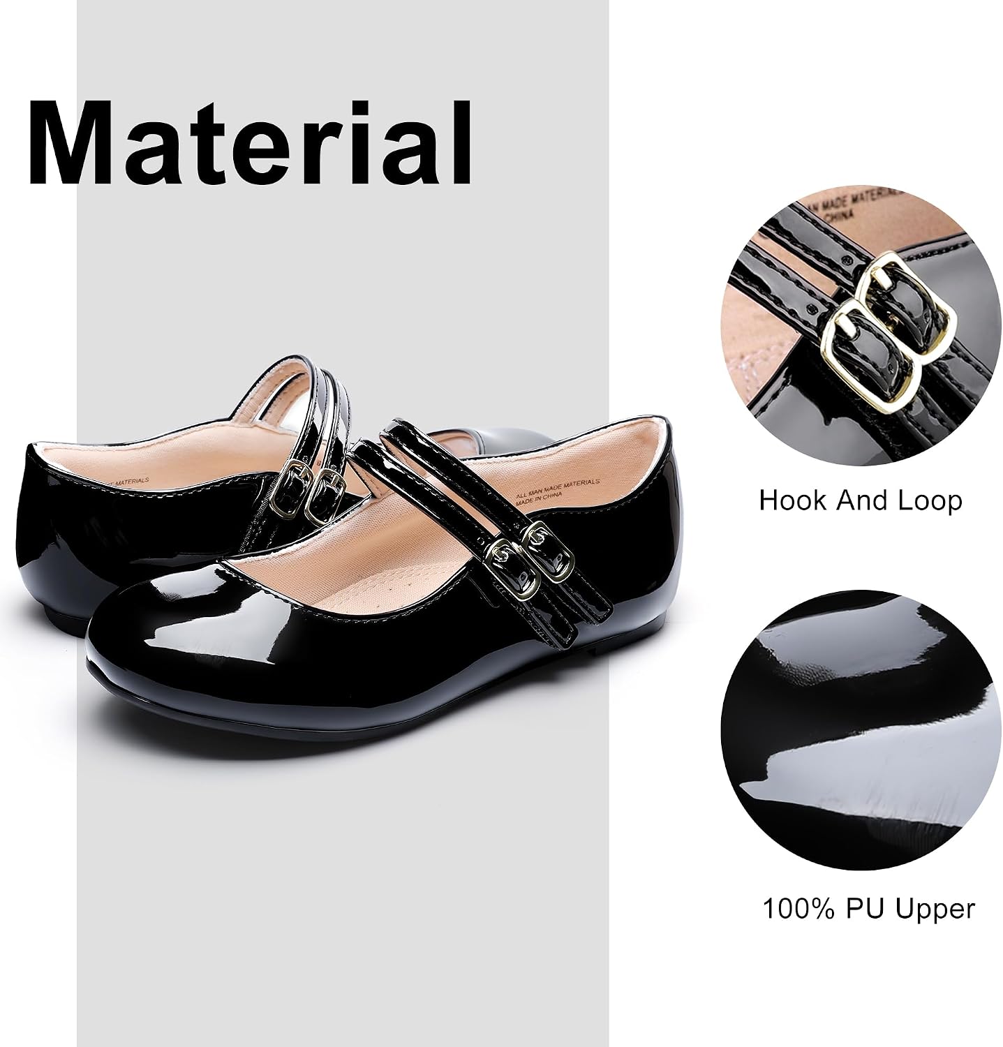 Girls Dress Shoes Mary Jane Shoes for Girl Ballet Flats Back to School Princess Wedding Shoes