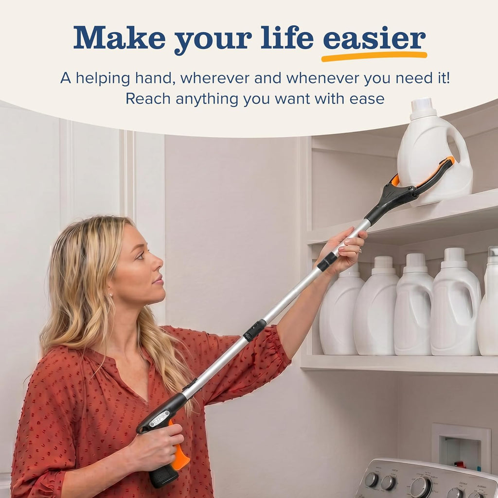 Pro 43" Foldable Grabber Reacher Tool for Seniors - Grabbers for Elderly Reaching Tool Heavy Duty Pickup Trash Picker