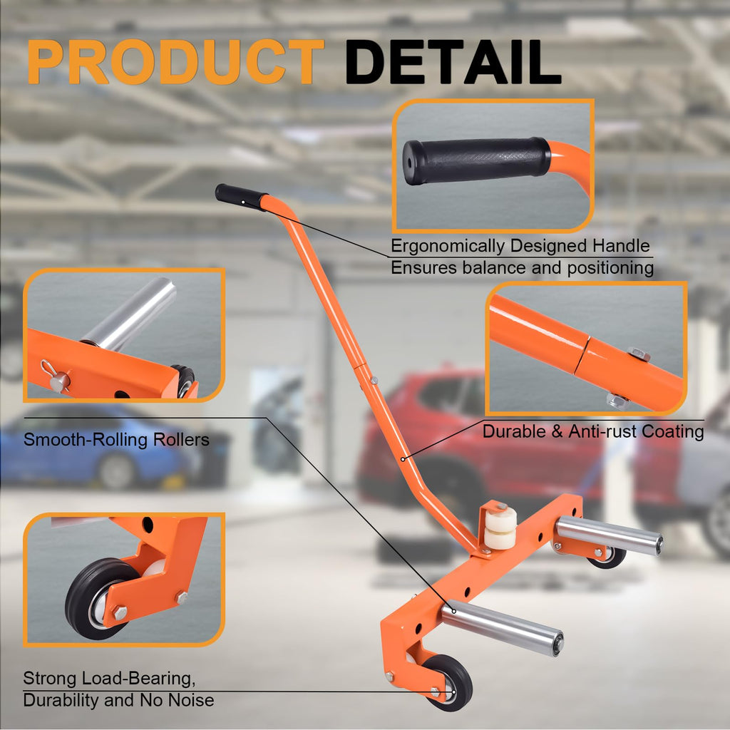 660 LBS Heavy-Duty Tire Wheel Dolly, Adjustable Truck Tire Dolly
