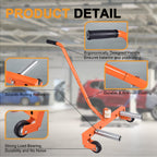 660 LBS Heavy-Duty Tire Wheel Dolly, Adjustable Truck Tire Dolly