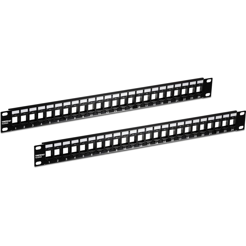 TRENDnet 24-Port Blank Keystone 1U Patch Panels, TC-KP24/2