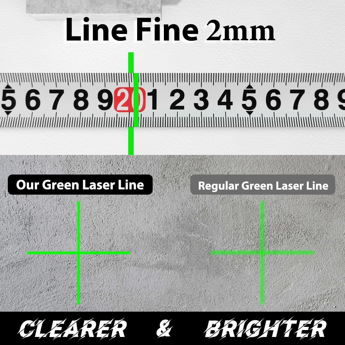 16 Line Green Laser Level Pro,4x360 4D Cross Line for Construction | Self Leveling Lazer Leveler Tool,4x360° Vertical
