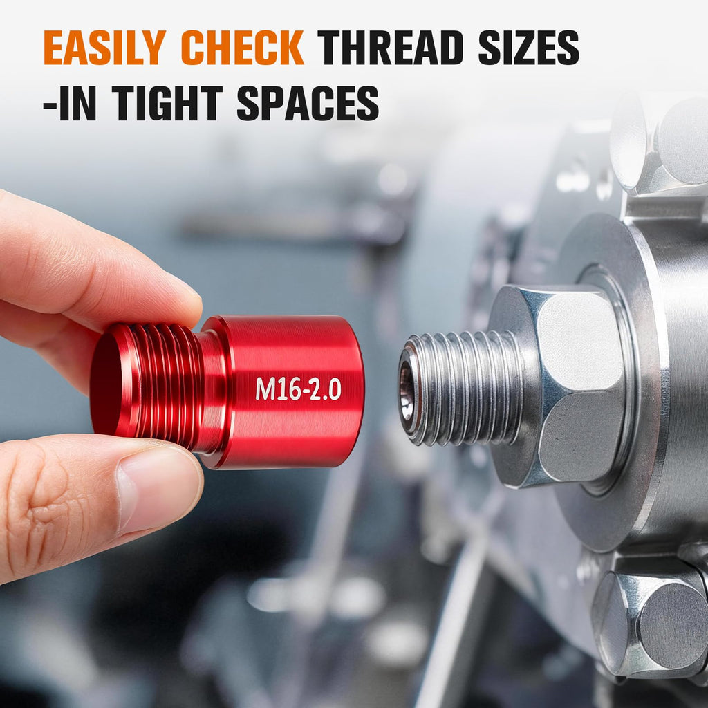 80Pcs Nut and Bolt Thread Checker Set - 40 SAE & 40 Metric Thread Gauge