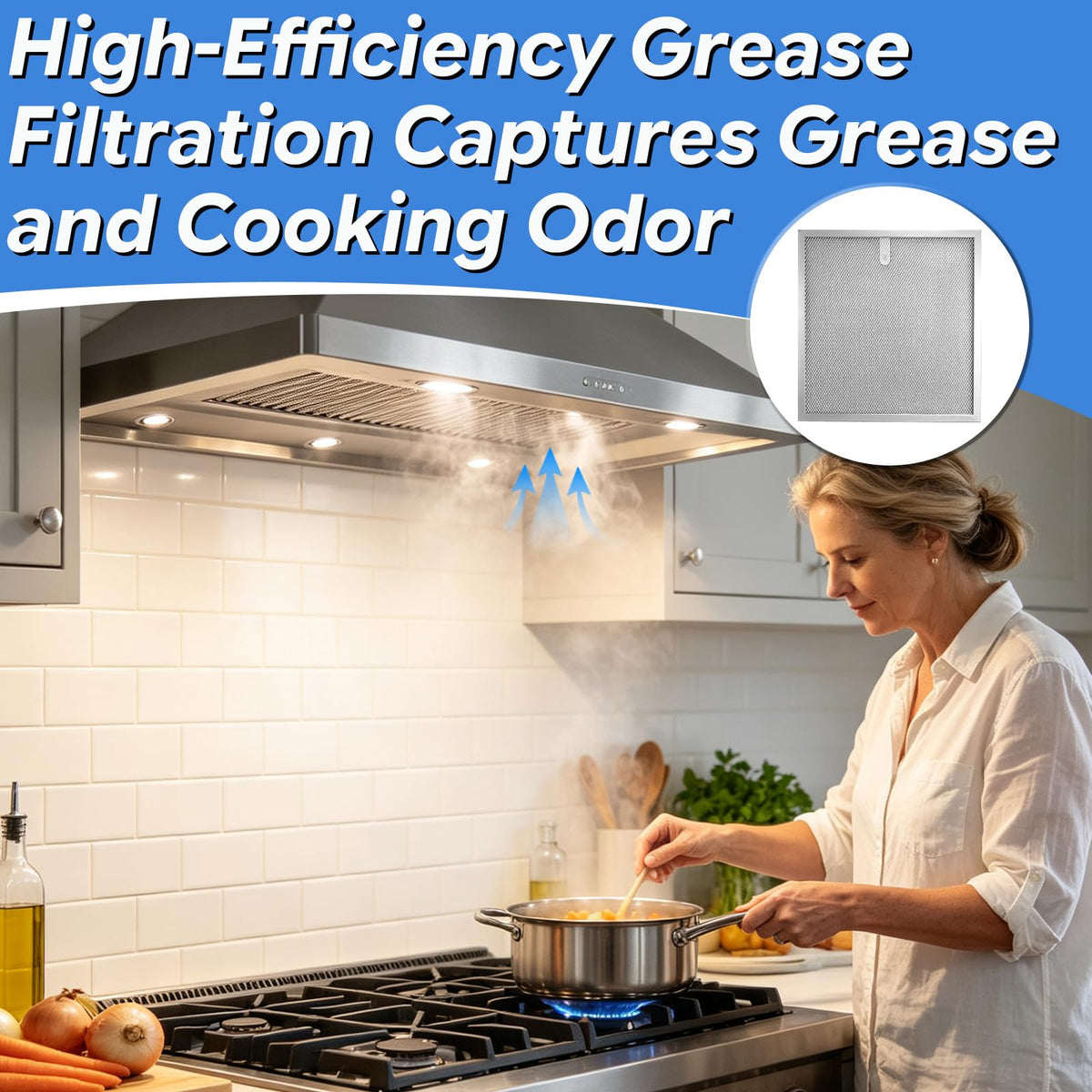 2PCS 14''×13.74'' Range Hood Grease Filter