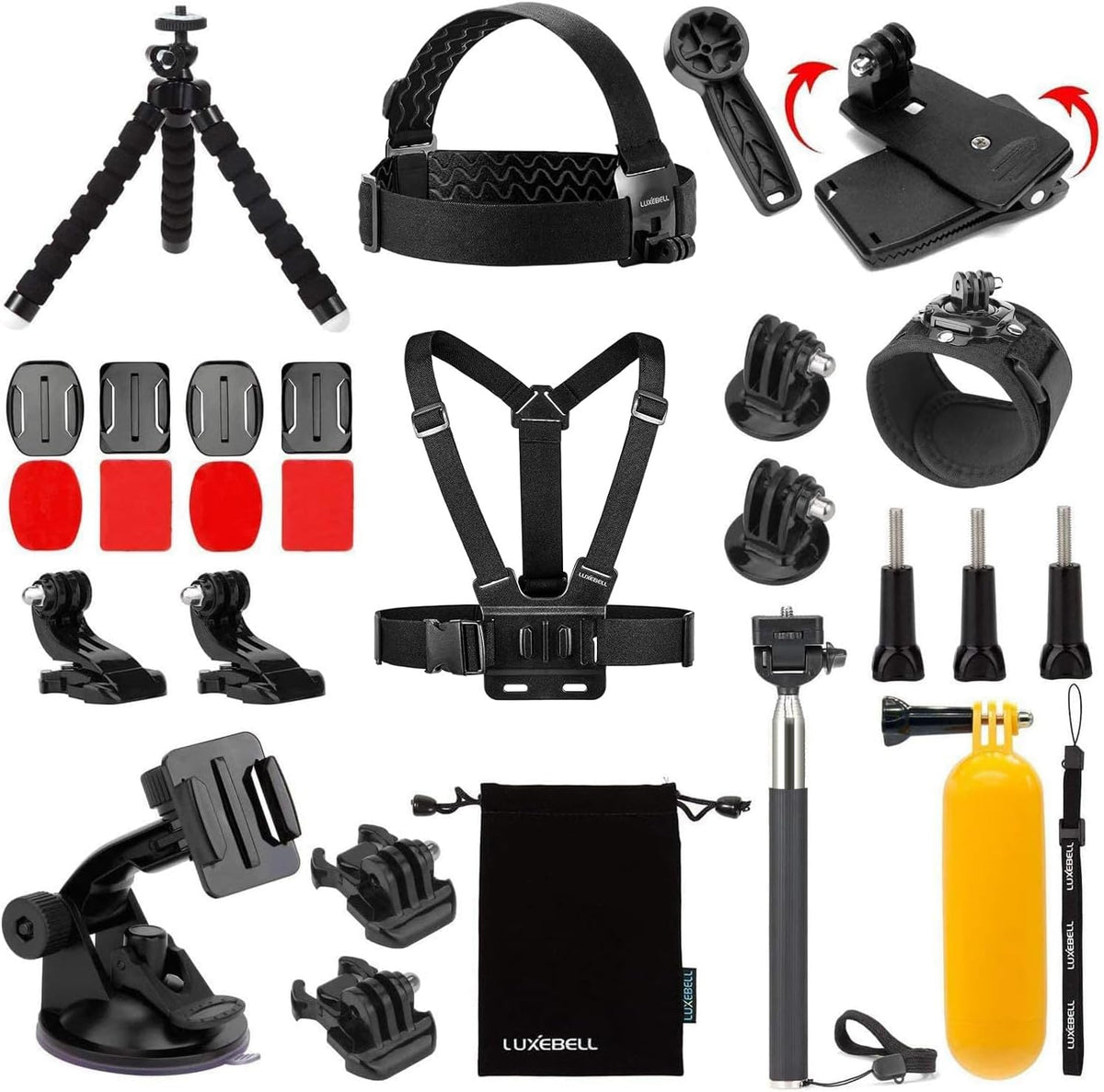 Accessories Kit for AKASO EK5000 EK7000 4K WiFi Action Camera GoPro Hero 13 12 11 10 9 8 7 6 5/Session 5/Hero